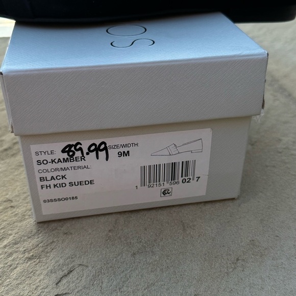 Sole Society SO-Kamber Black Suede Flats with Ruffle Detail size 9 - Picture 11 of 13